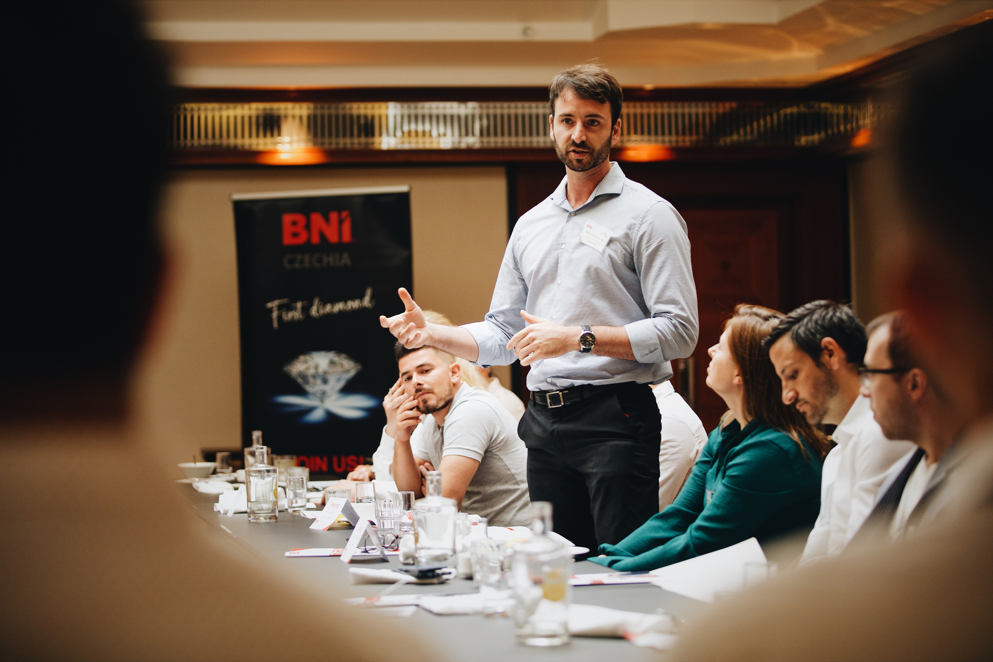 BNI First Diamond members meeting at Grandium Hotel Prague