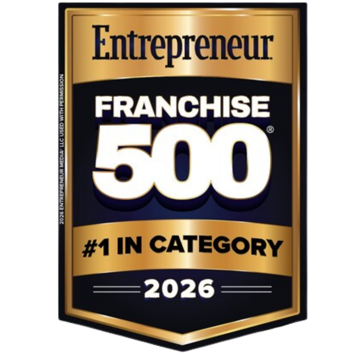 Entrepreneur Franchise 500 — #1 in Category 2026